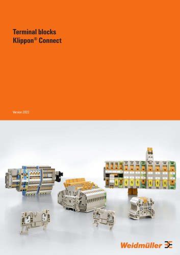 Weidmuller terminals catalogue